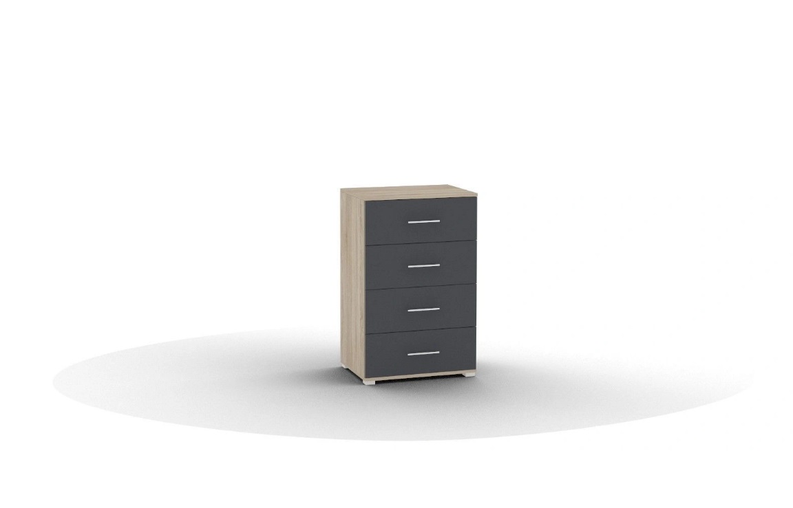 Комод SILVIA, К-02 фасад антрацит Комод SILVIA, К-02 фасад антрацит